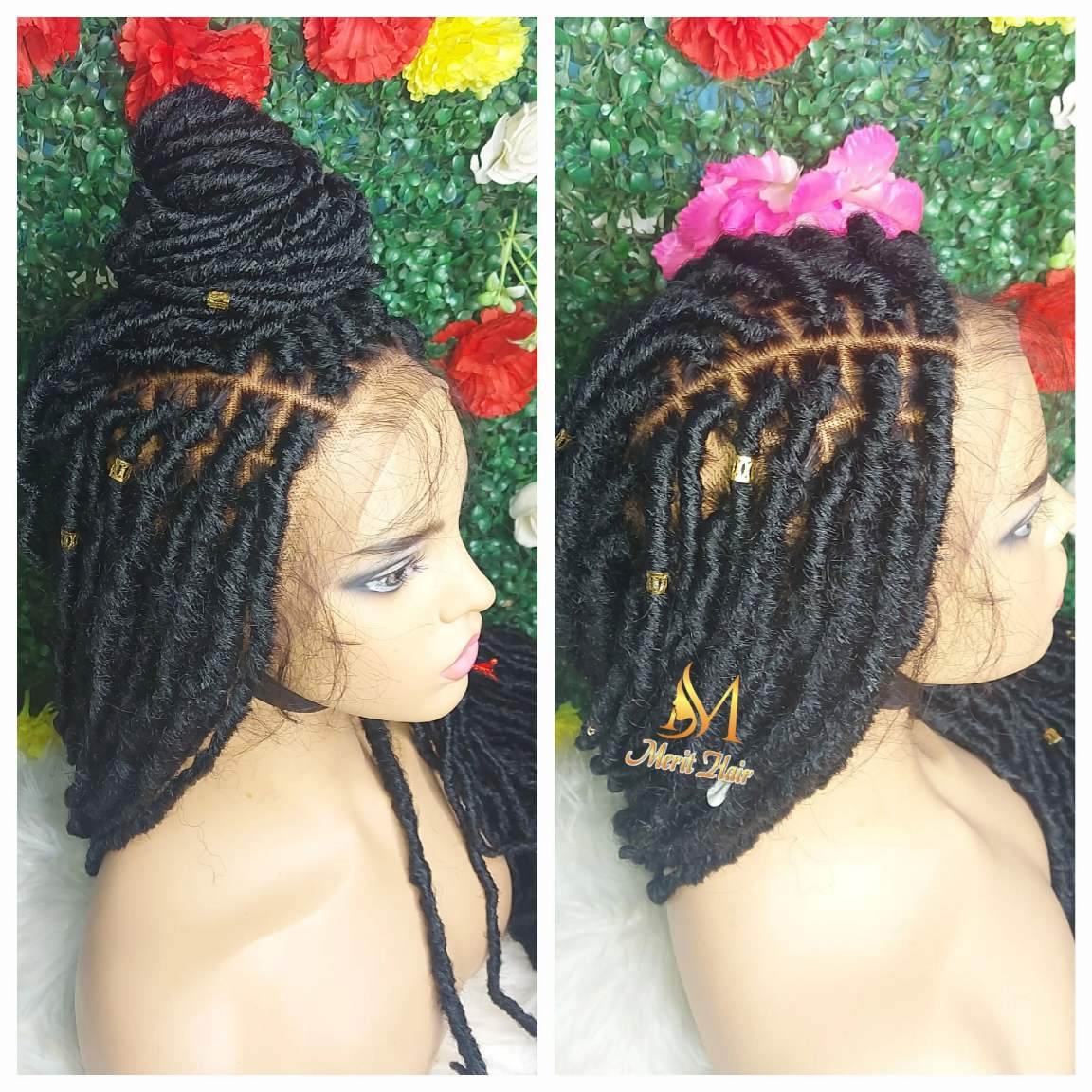 Buy full lace faux locs wig