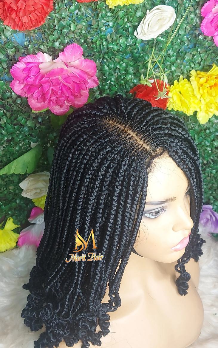 Shop curly tip braided wig