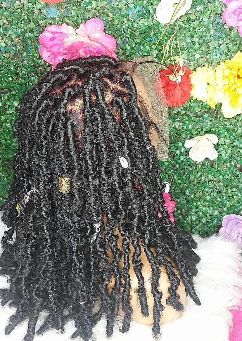 Shop faux locs with messy style