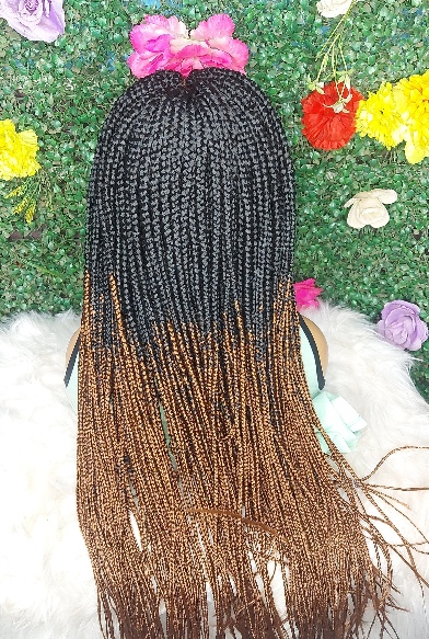 Shop box braids wig with fine braids