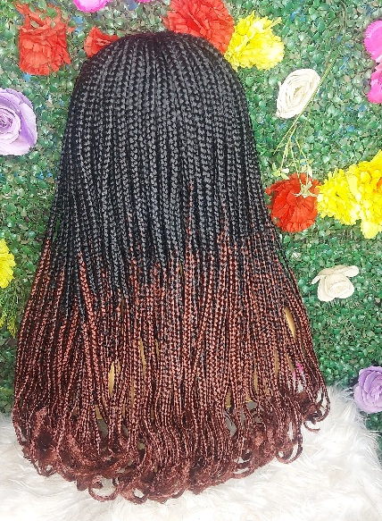 Shop tribal braids wig with curly ends