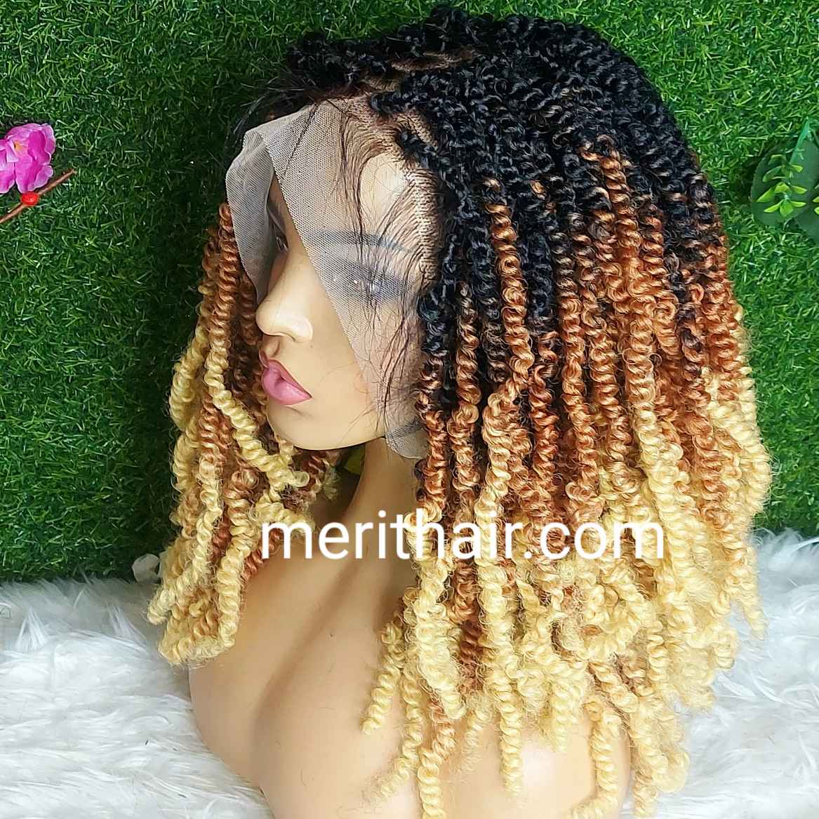 Best front lace spring twists wig