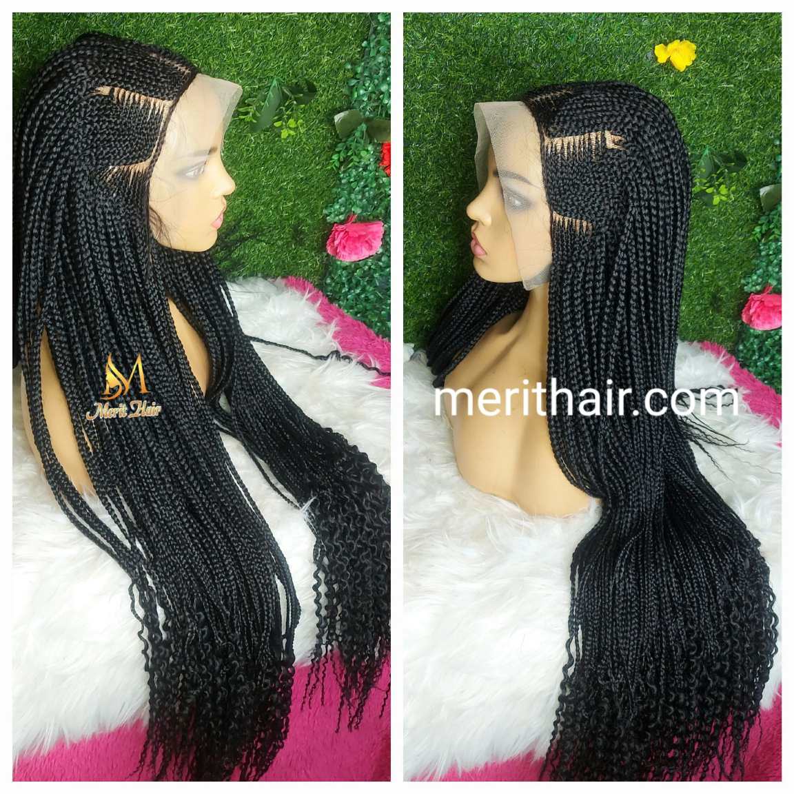 Best front lace cornrow wig