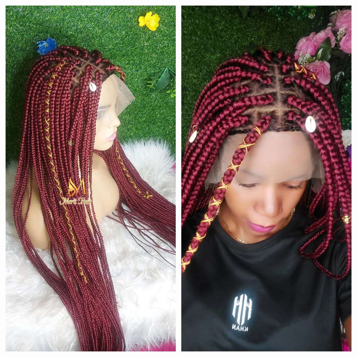 Best full lace box braids wig