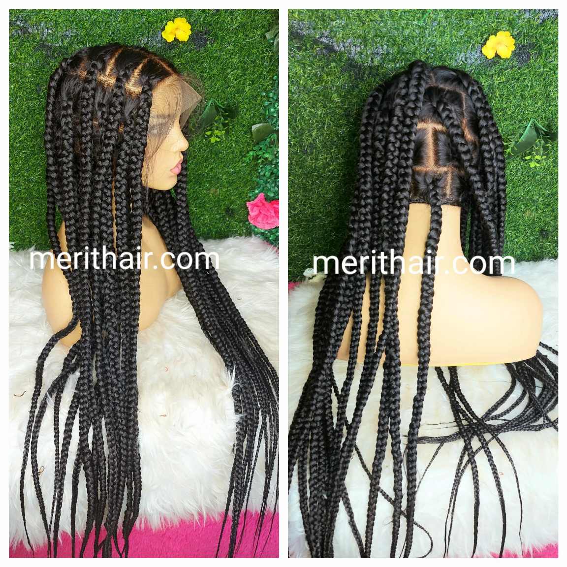 Best full lace knotless braided wig