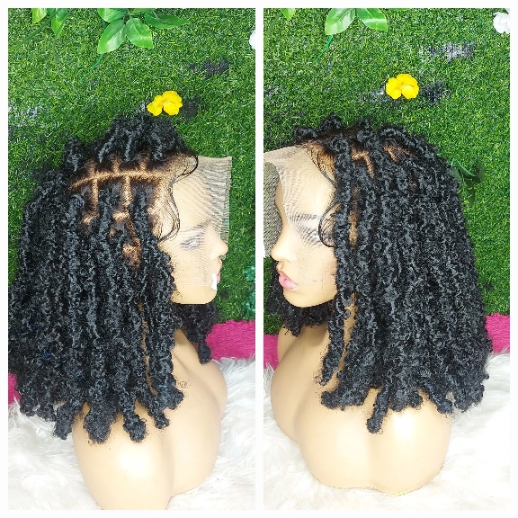 Buy black butterfly locs wig