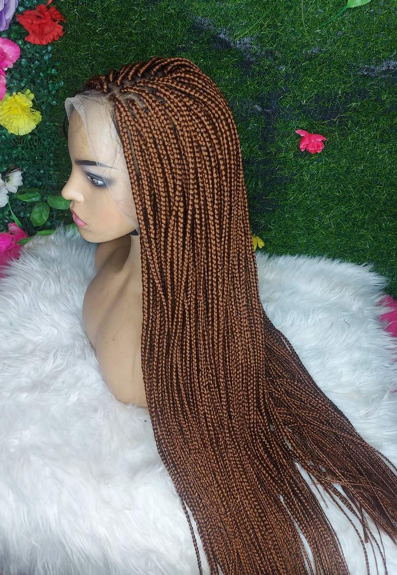 Shop box braids wig with fine braids