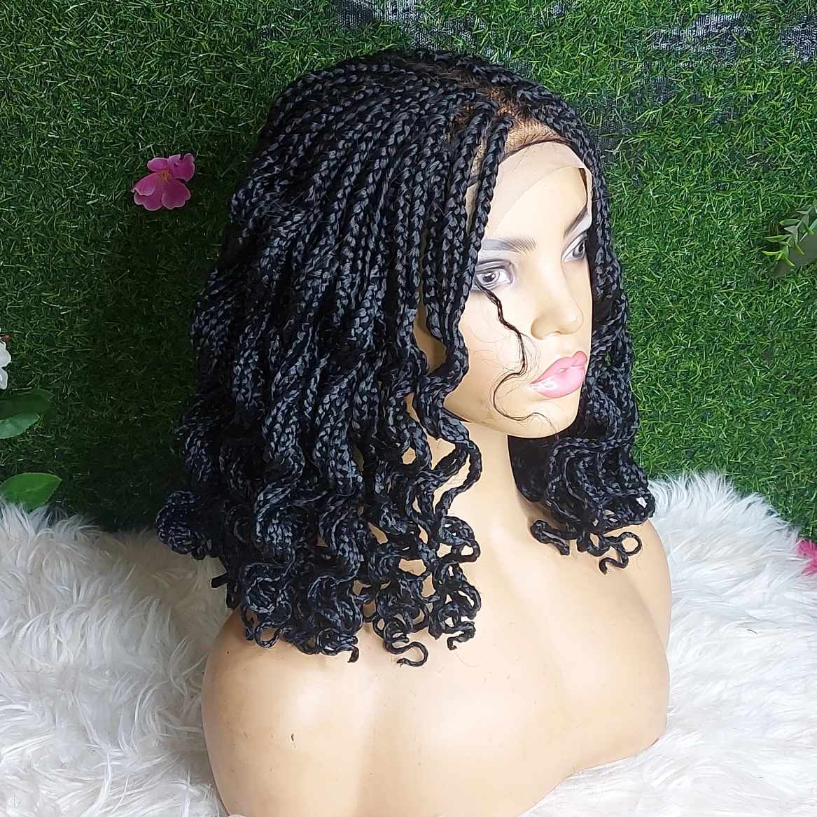 Buy curly braids wig