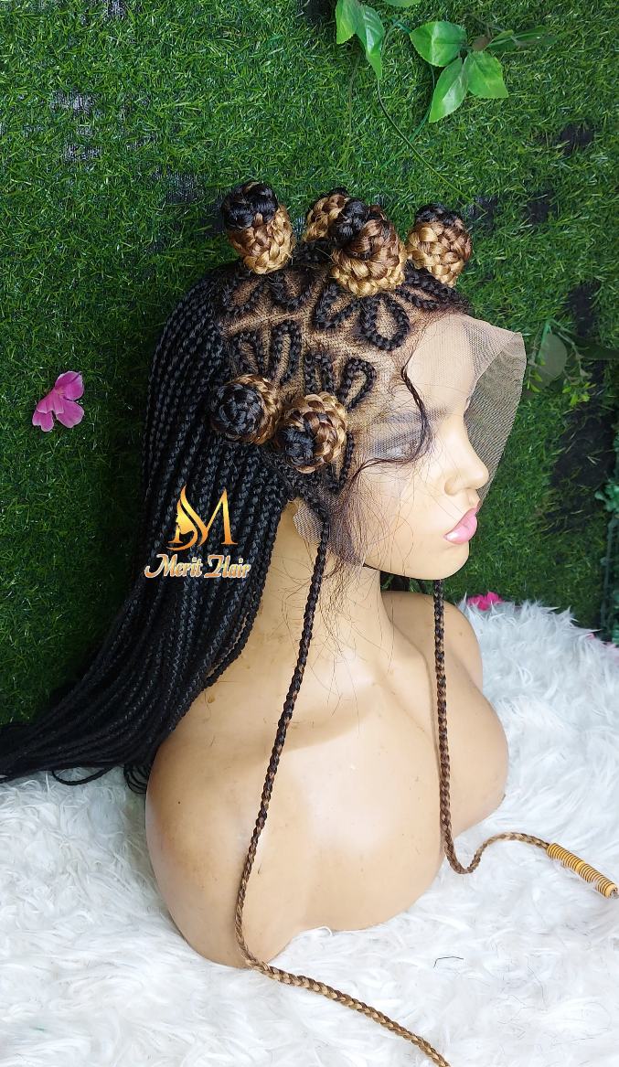 Buy bantu knots wig with braids