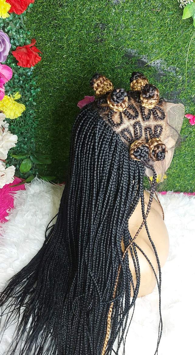 Shop bantu knots wig with braids