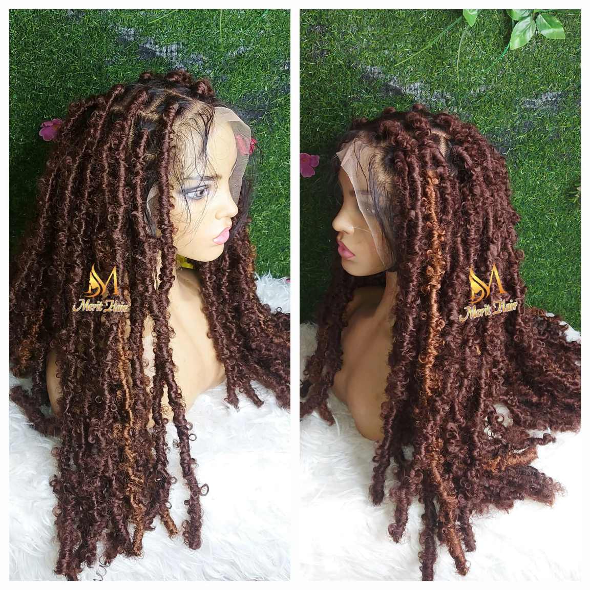 Best brown faux locs hairstyle