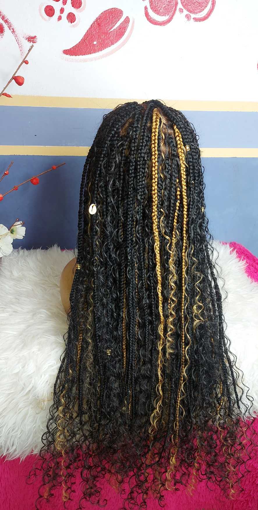 Shop full lace boho braids wig