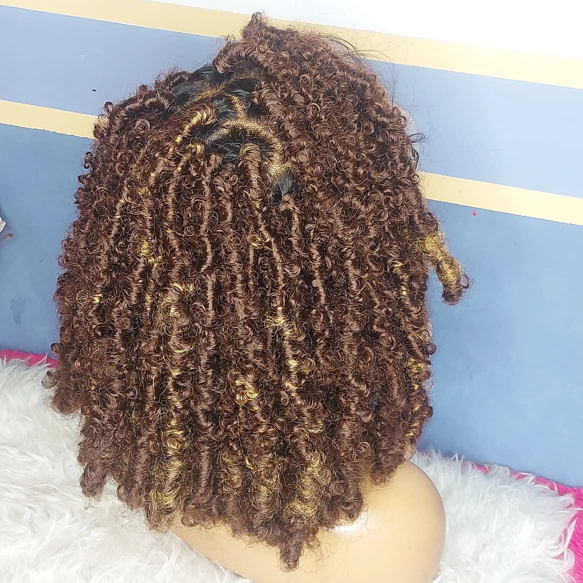 Buy short butterfly locs wig