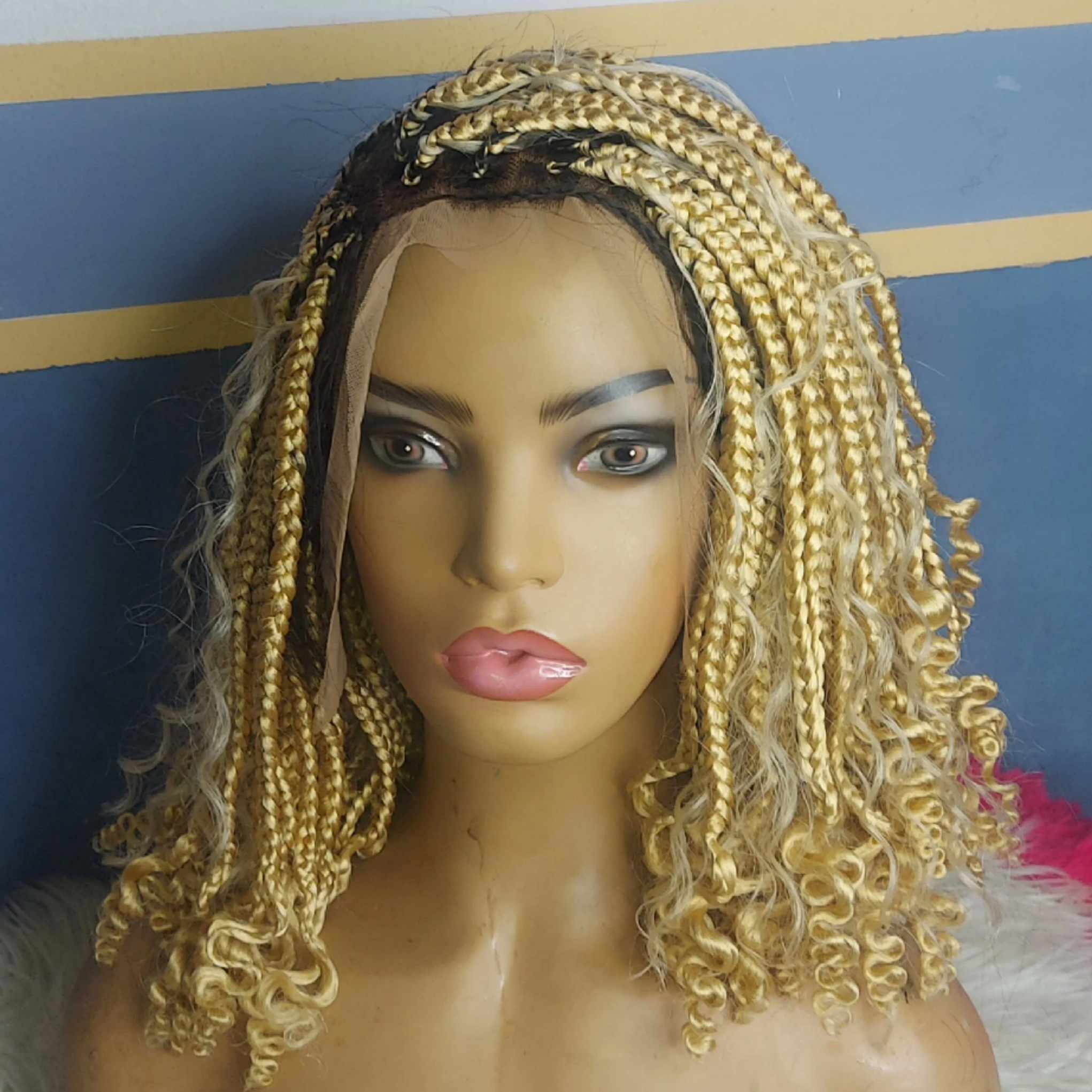 Shop loose and wavy blonde braids wig