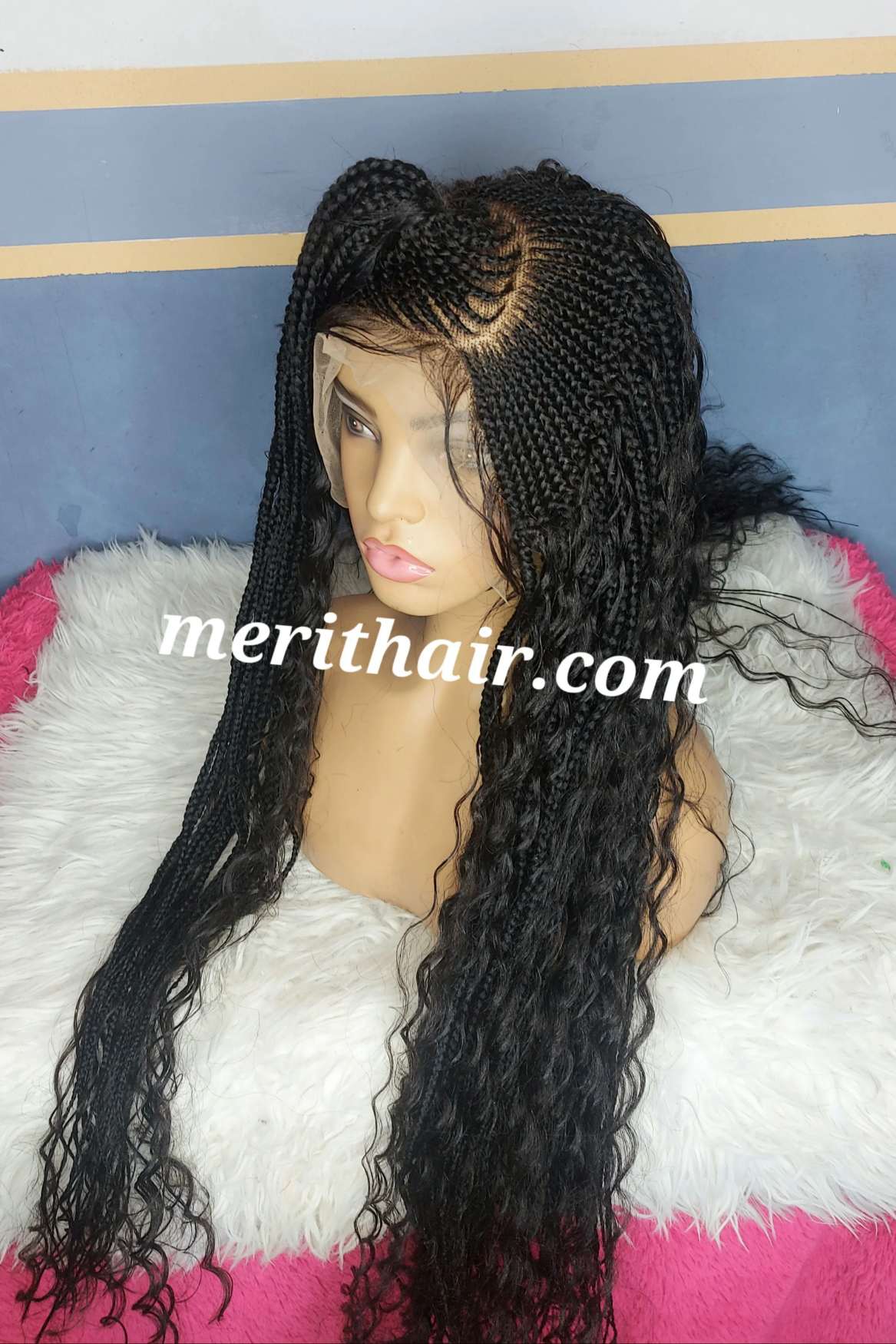 Shop traditional cornrow style with intricate design