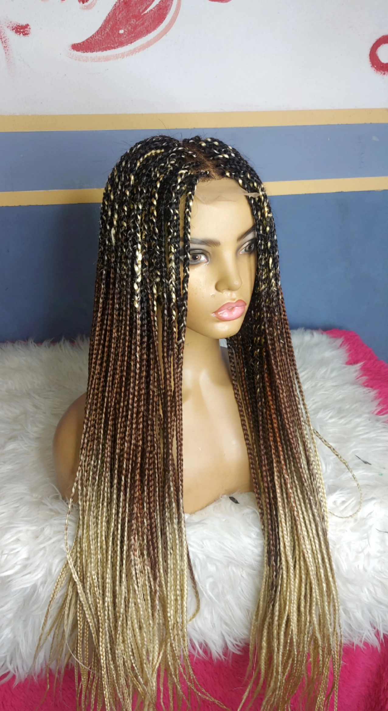 Best ombre box braids wig