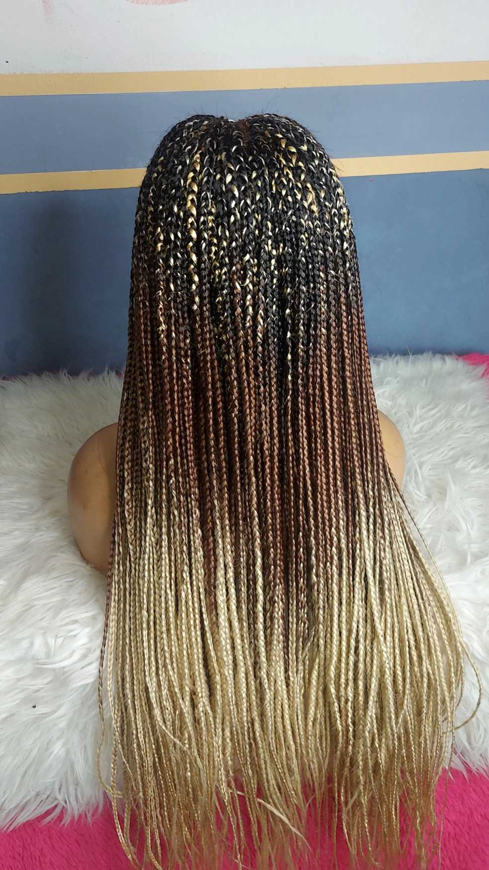 Shop box braids wig with color gradient