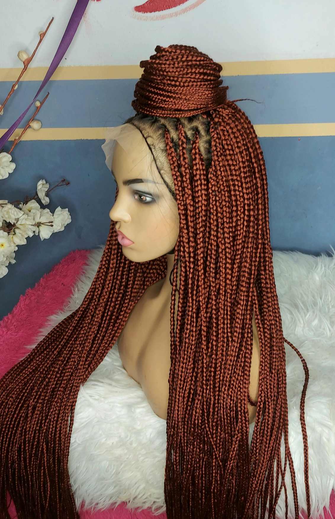 Best ginger knotless braids hairstyle