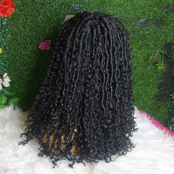 Buy black bohemian locs wig