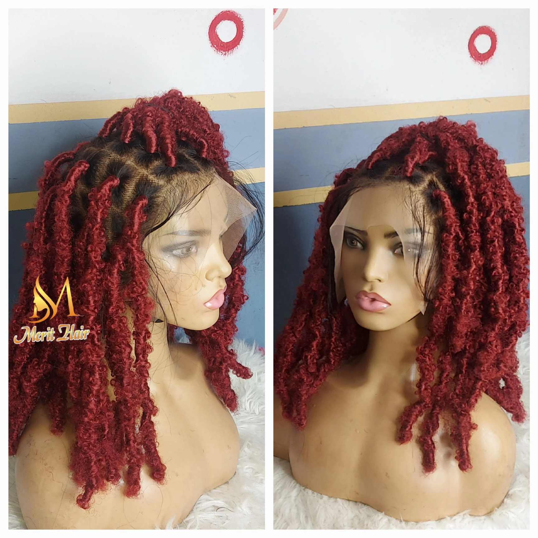Buy short butterfly locs wig