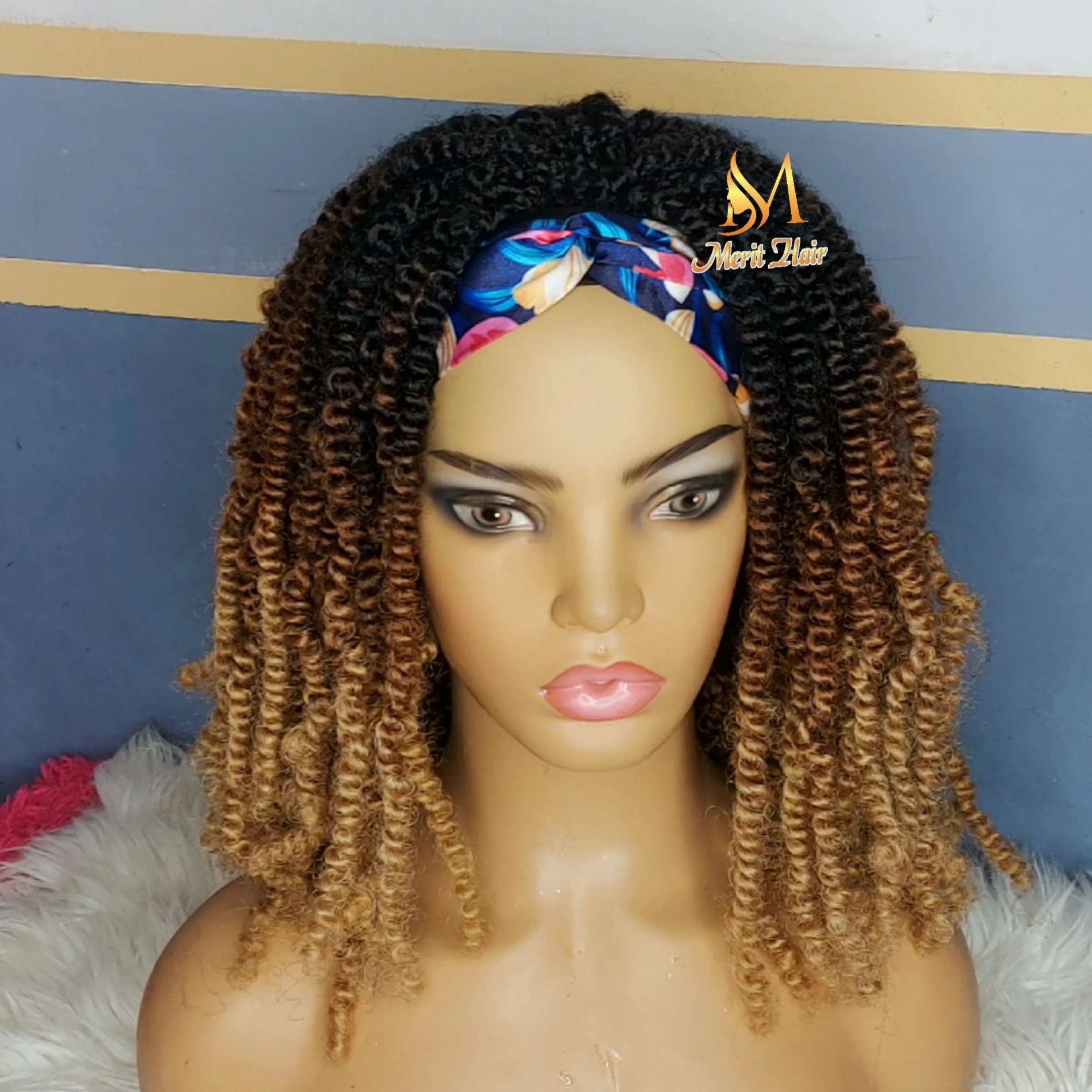Shop spring twists wig with convenient headband