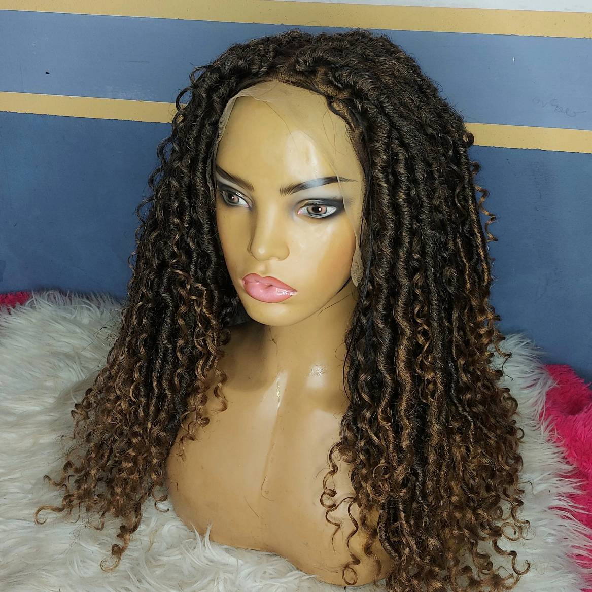 Shop loose and textured faux locs wig