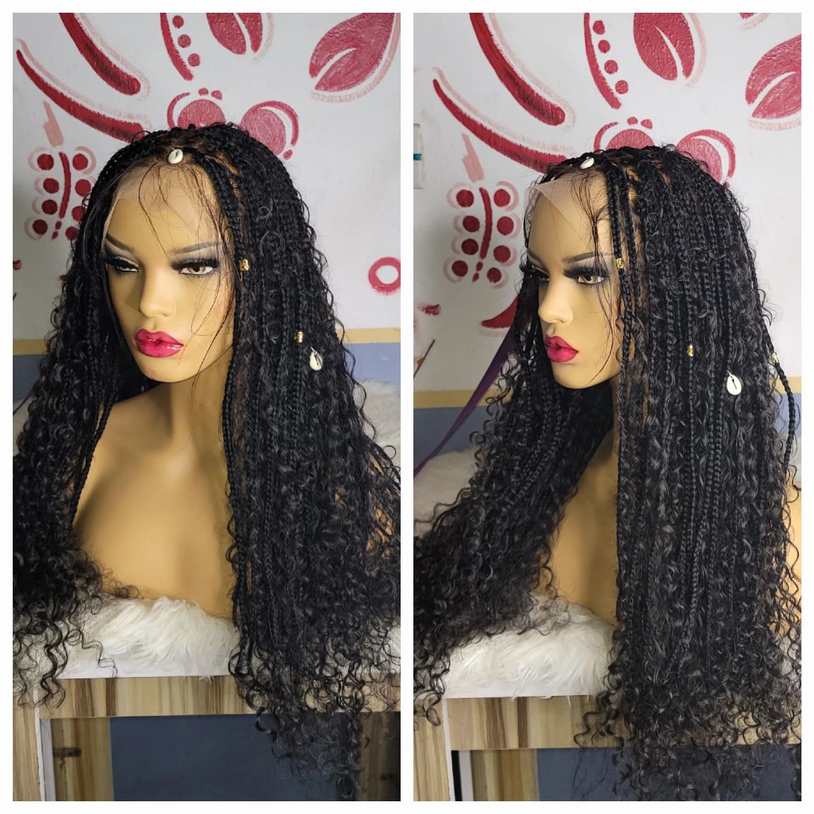 Buy full lace bohemian braids wig