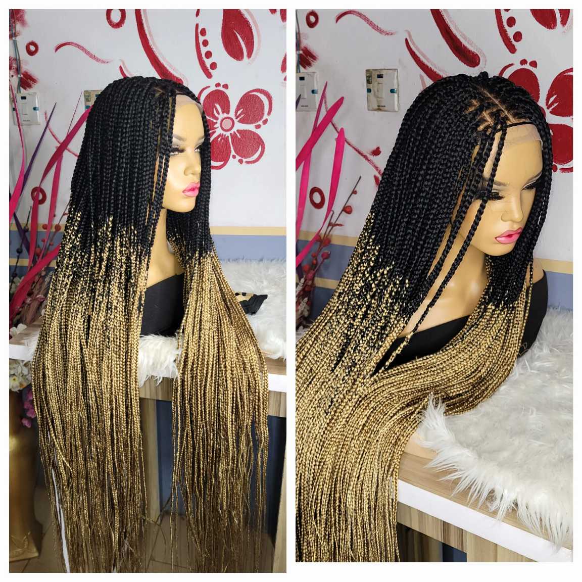Best ombre box braided wig