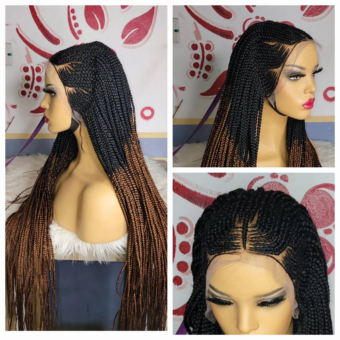 Best 1/30 inch cornrow braided wig