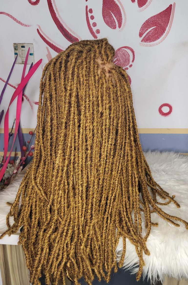 Shop blonde faux locs wig