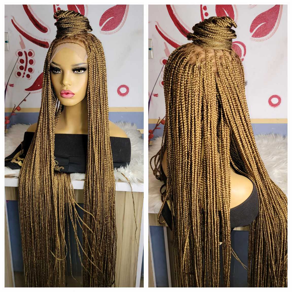 Buy 45 box braided wig