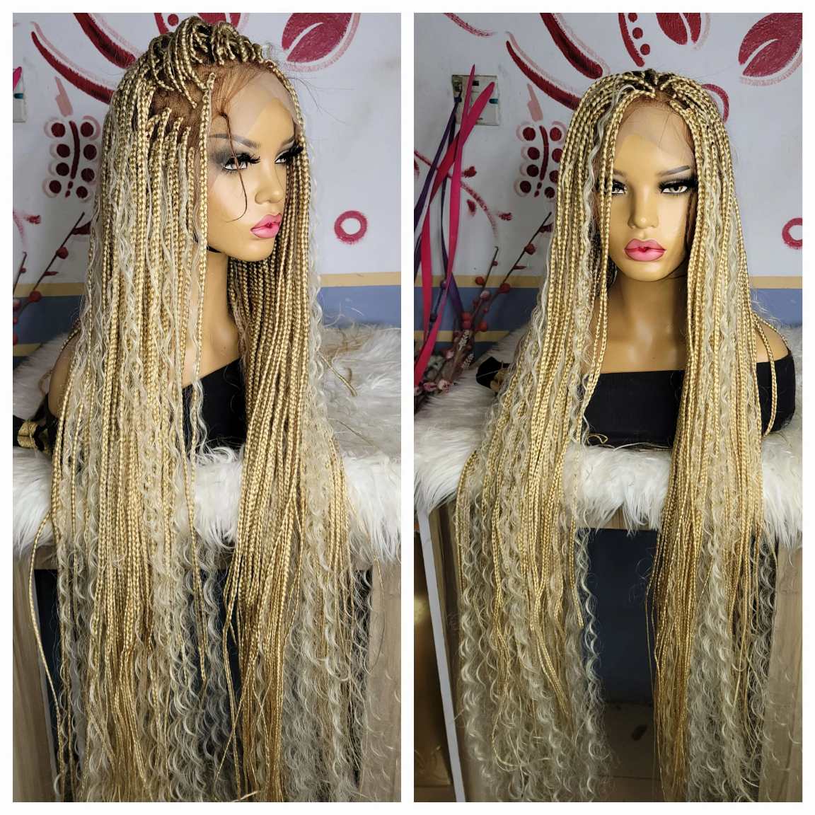 Buy full lace bohemian braids wig