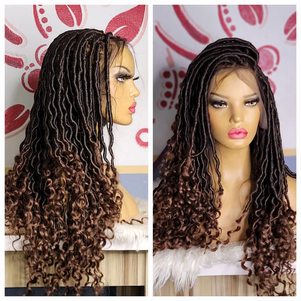 Buy front lace goddess locs wig