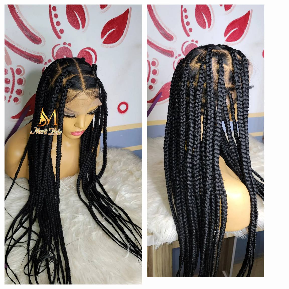 Shop full lace knotless braids wig