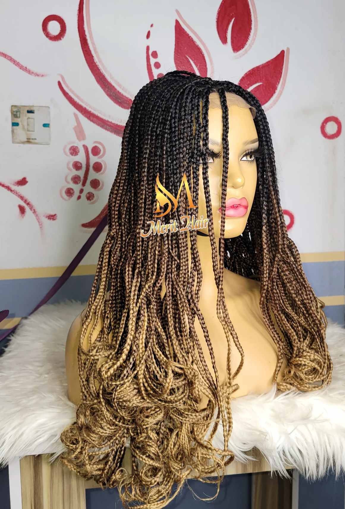 Shop curled ombre braids wig