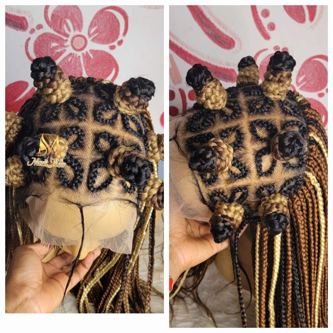 Buy bantu knots with braids wig