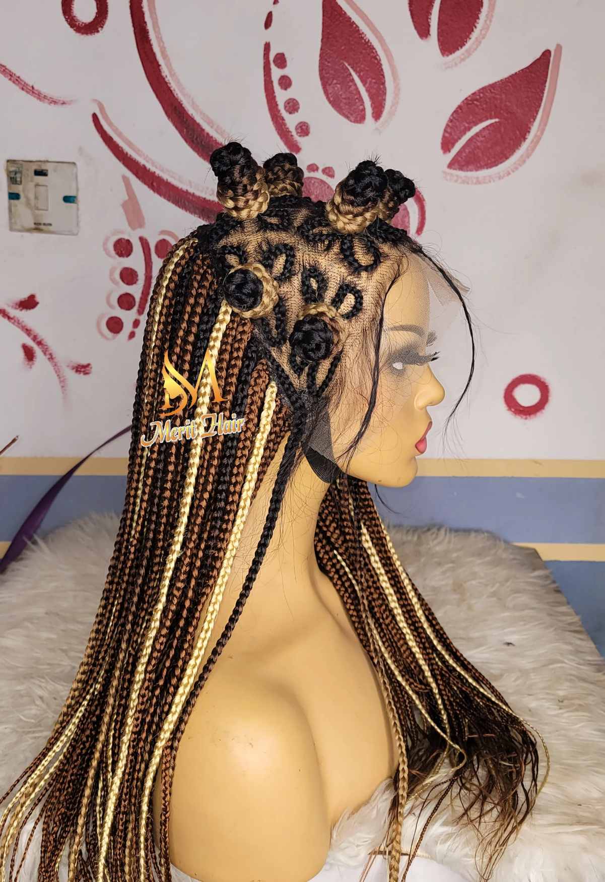 Shop bantu knots with braids wig
