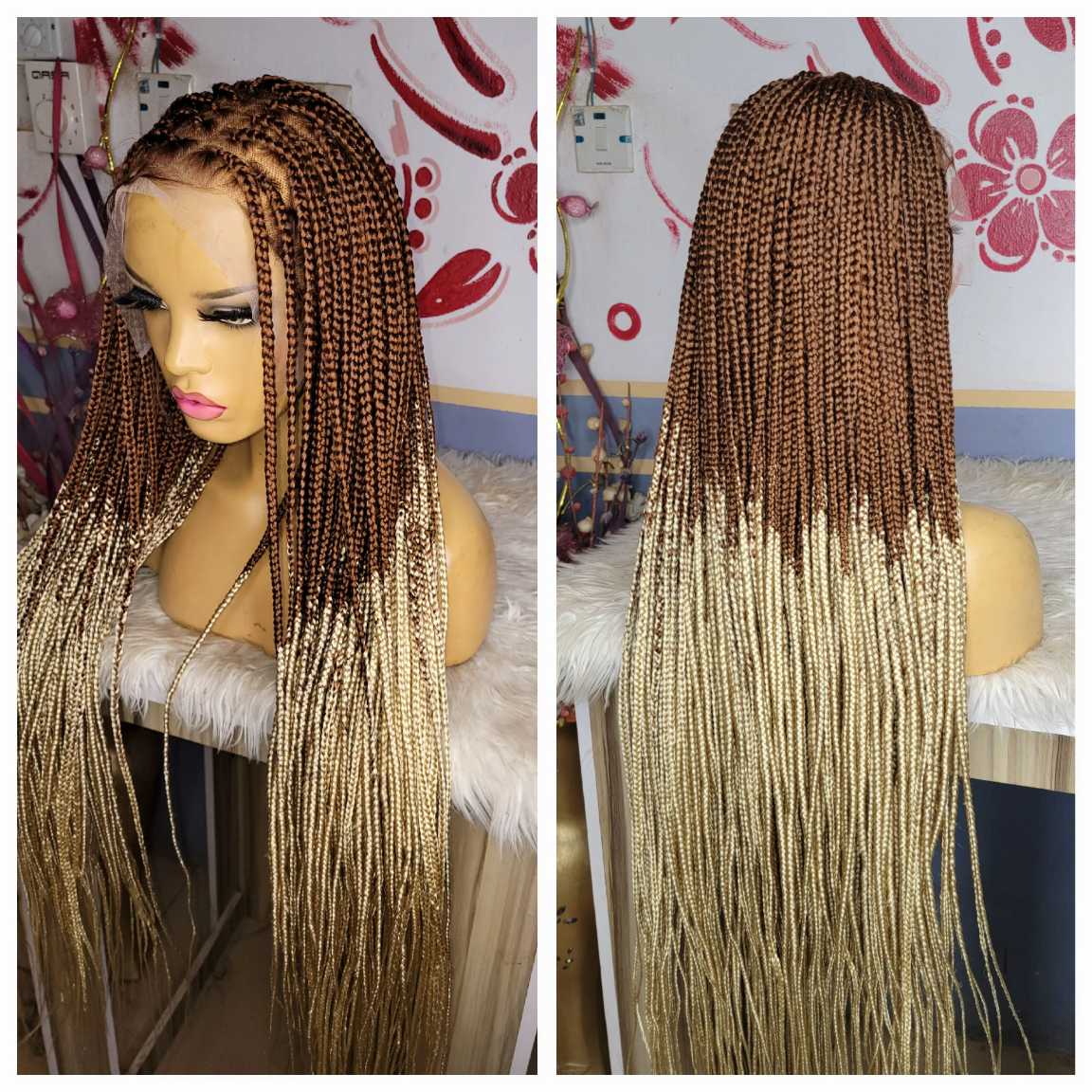 Shop ombre box braided wig