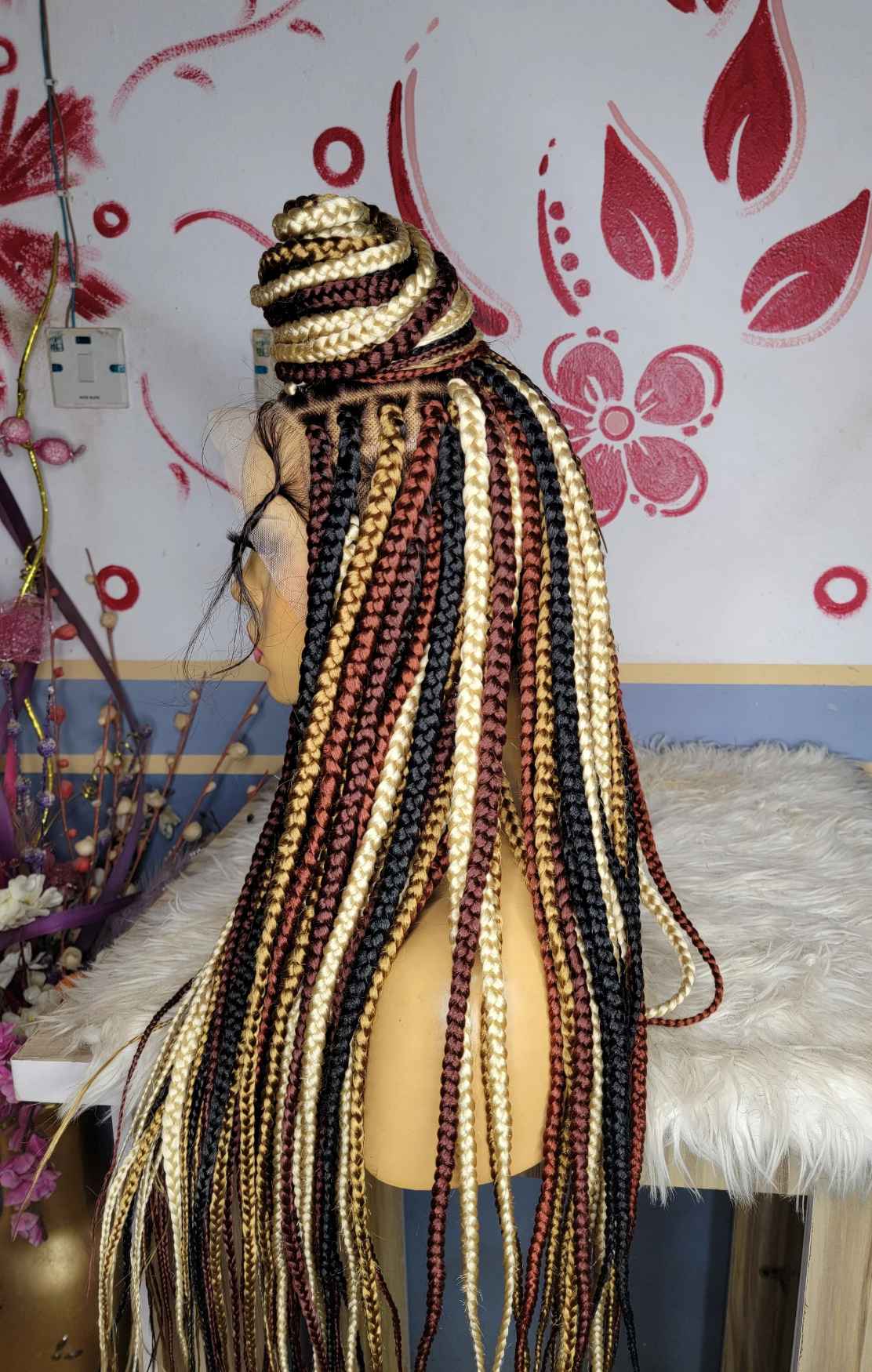 Buy front lace box braids wig