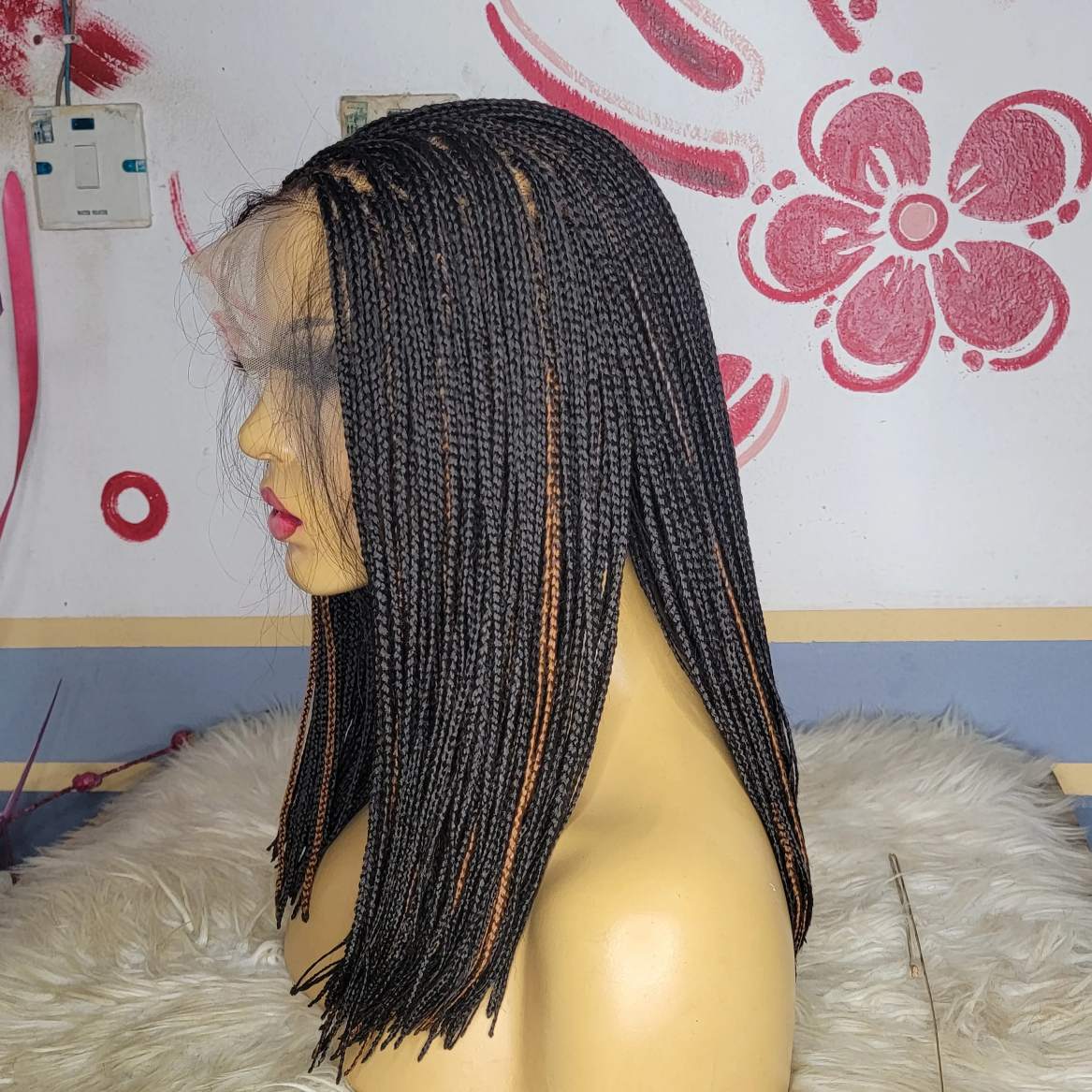 Buy full lace bob braids wig