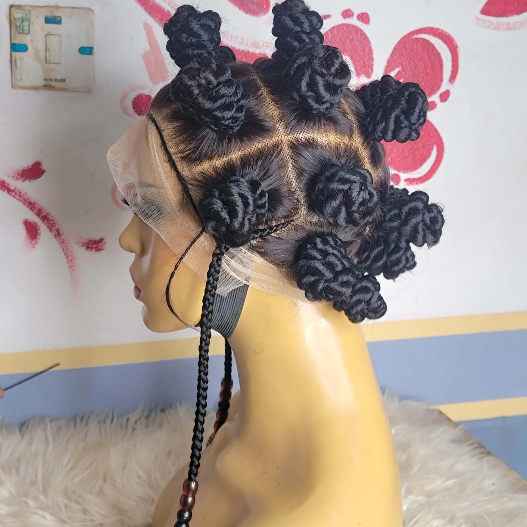 Buy twists bantu knots wig