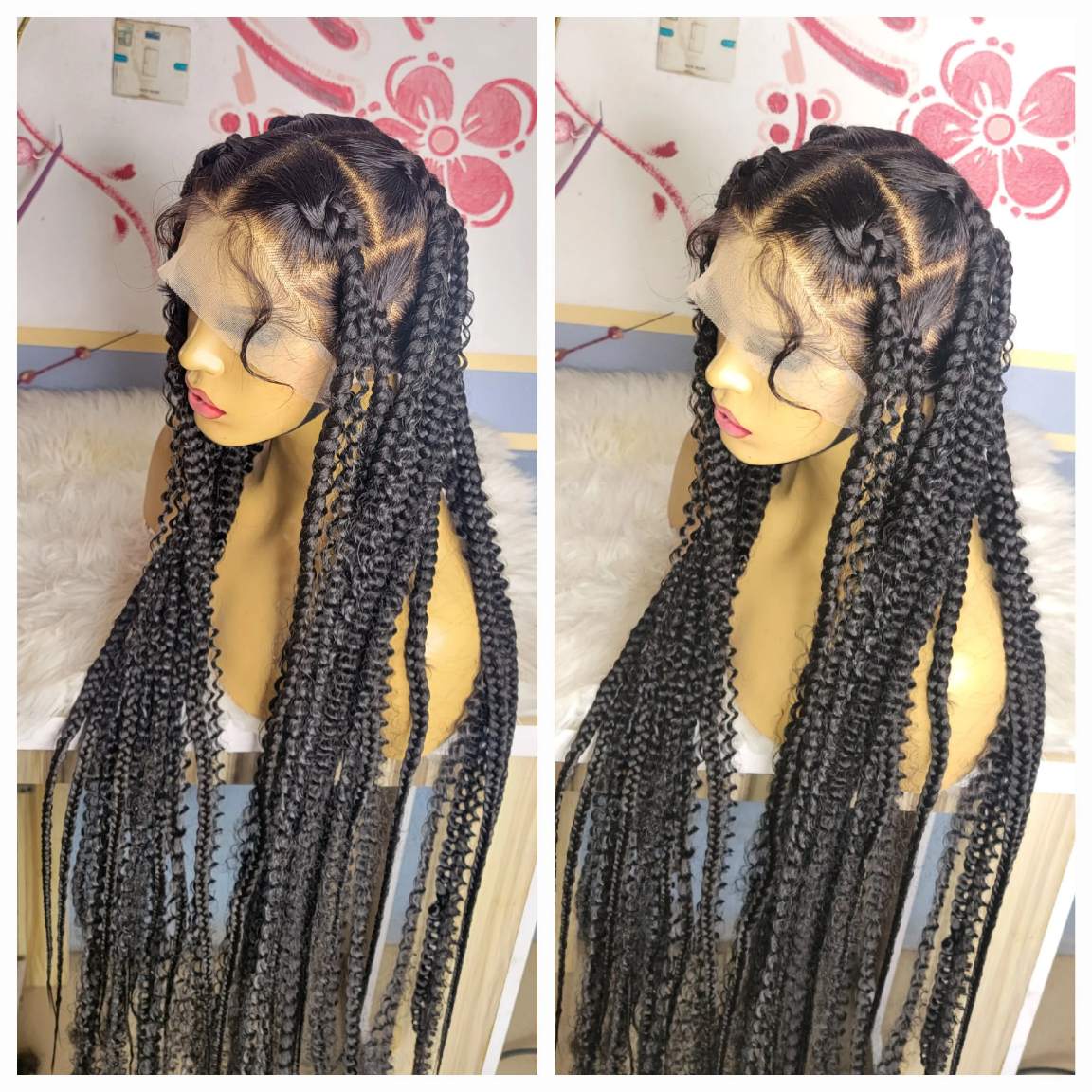 Buy full lace boho braids wig