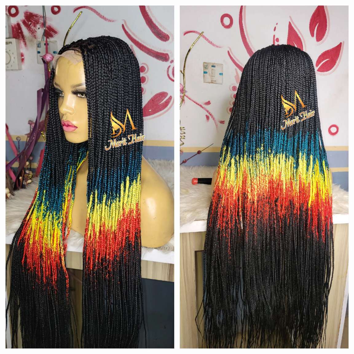 Buy rasta box braided wig