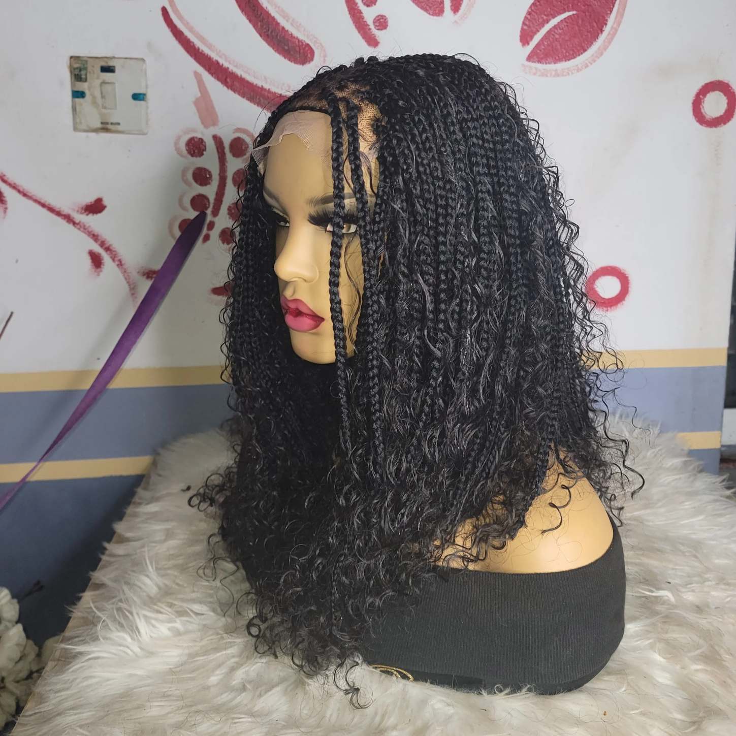 Buy bohemian bob braids wig