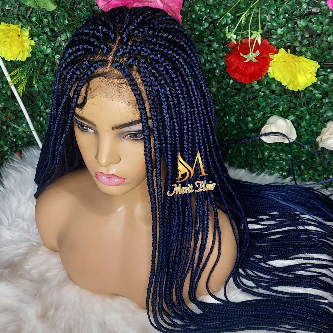 Shop royal blue box braids wig